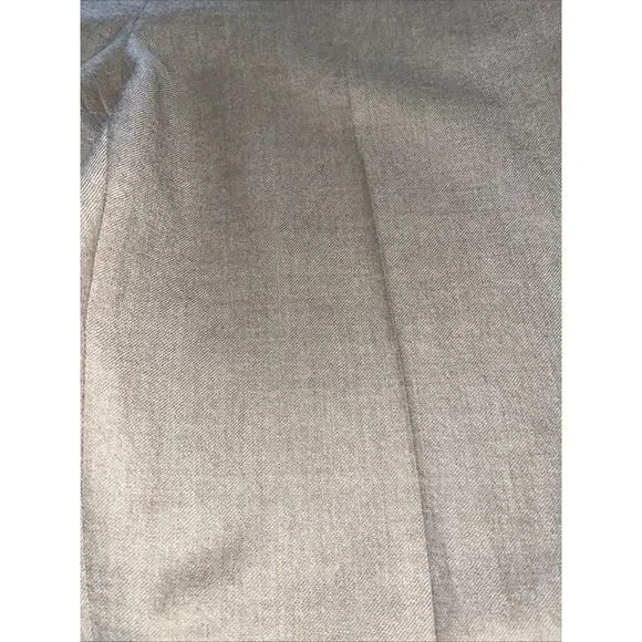 Theory Women’s Tailor Trouser C Sleek Flannel Beige Wool Dress Crop Pants Sz 6 - Picture 2 of 7